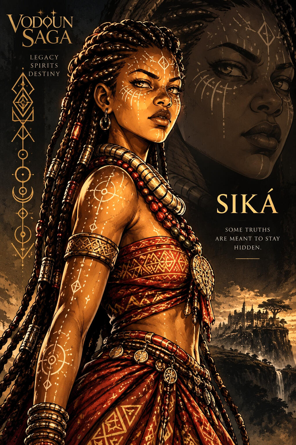 Vodoun Saga, inspired by the Kingdom of Danxomè, Vodoun_Saga_Caracters. SIKÁ, One of the chosen.